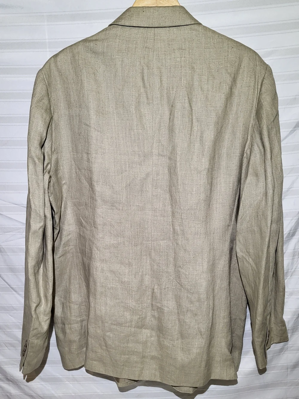 J. Crew Men's Light Beige 100% Linen Sport Coat Blazer